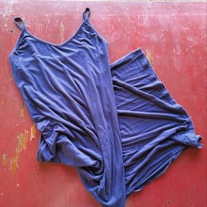 Cielo Soft Bodycon Maxi adjustable Strap Dress Navy Size Medium